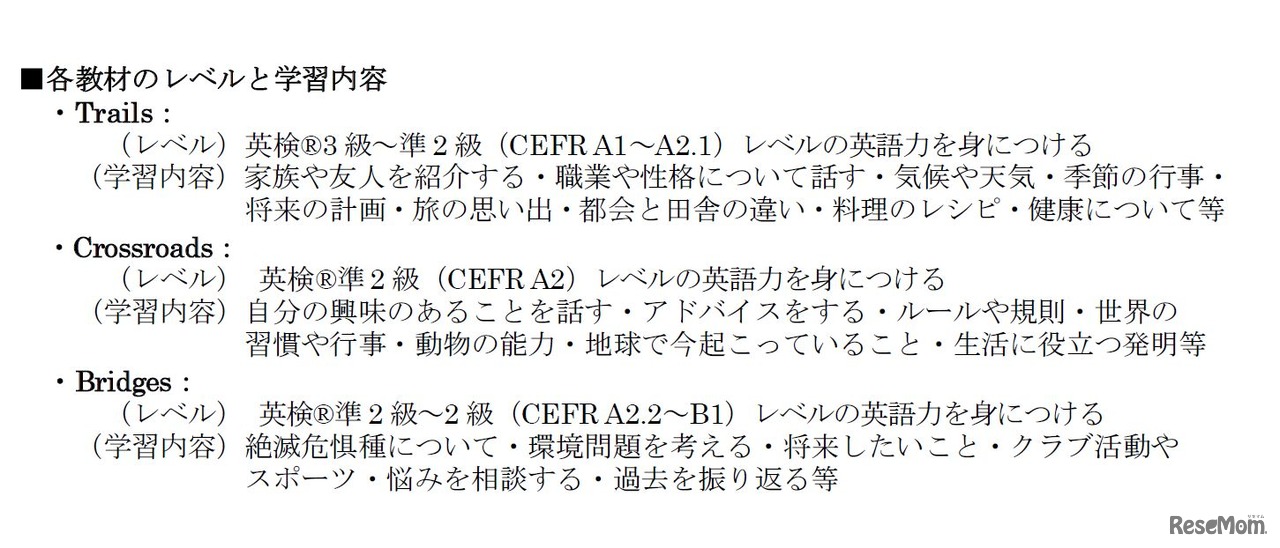 子ども向け英語教育専門教室「イーオンキッズ」に導入される予定の中学生向け新教材「English Journey」