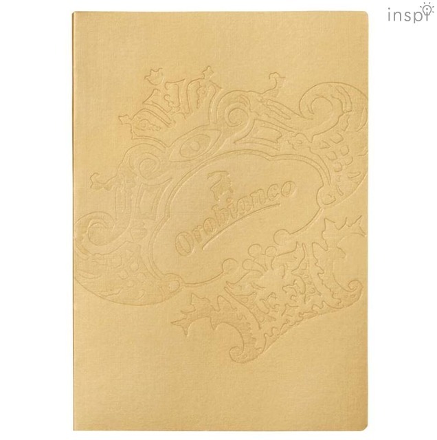 ノートブック・B6＜Orobianco＞ゴールド