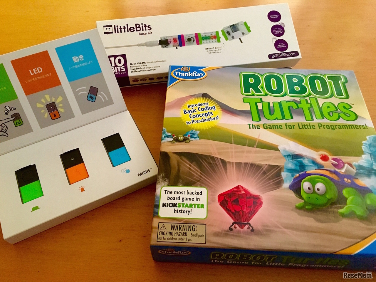 ひらめきボックスcoporiiのプログラミングトイ体験会で体験できる製品