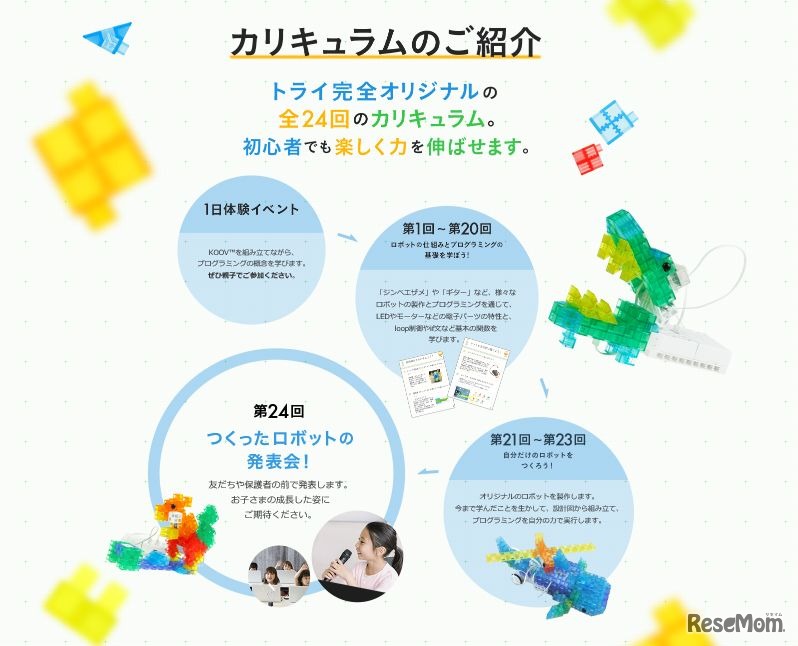 トライ式プログラミング教室のカリキュラム