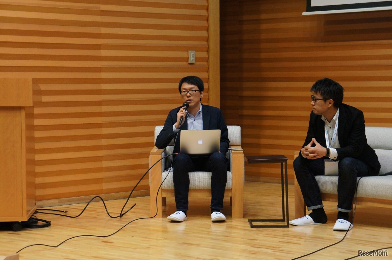 馬田隆明氏（左）