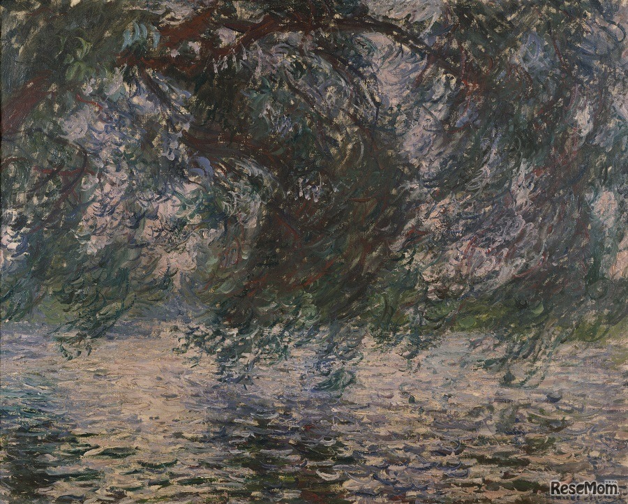 クロード・モネ《柳》1897-98年頃　油彩、キャンヴァス　71.0x89.5cm　個人蔵（国立西洋美術館に寄託）