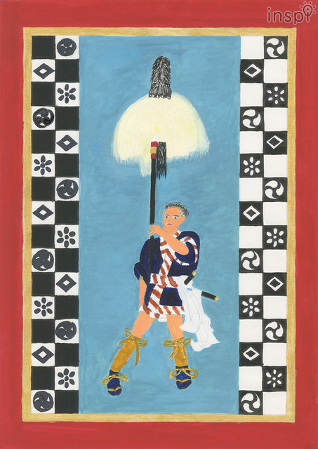 コクヨ賞に輝いた、静岡県　中学1年生の作品「奴道中」