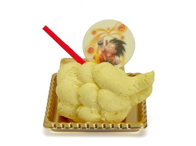 カスタードホイップの筋斗雲とミルクレープ (650円)