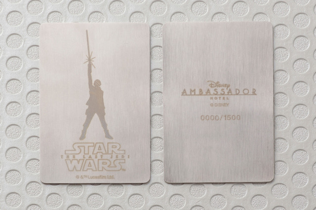 オリジナル滞在記念カード（シリアルナンバー入り）