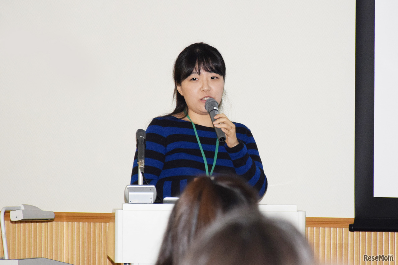 東京大学 柏キャンパス 一般公開2017／「未来をのぞこう！」講演会で登壇したイ・ジヨンさん（東京大学 物性研究所 博士課程1年）