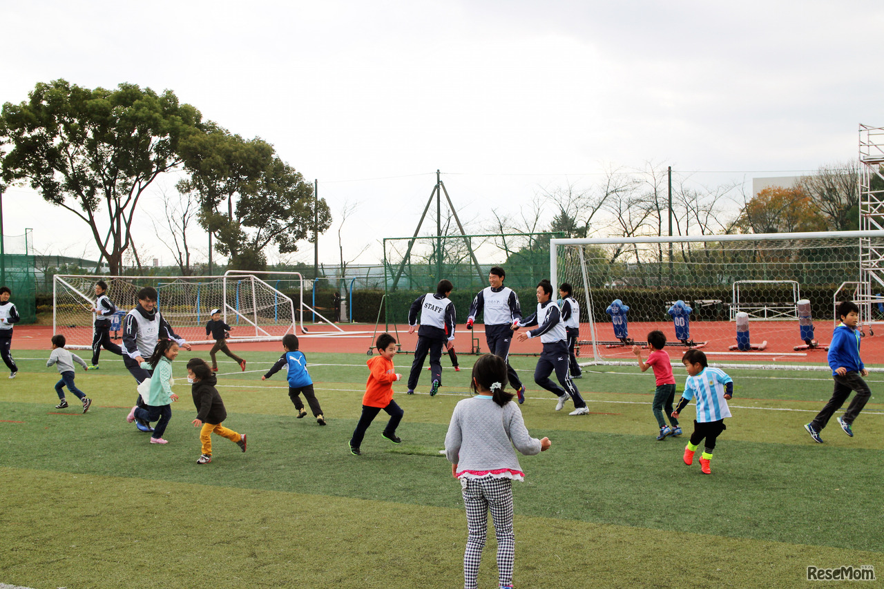 過去開催時のスポーツ体験のようす