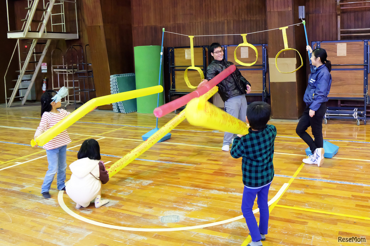 過去開催時のスポーツ体験のようす