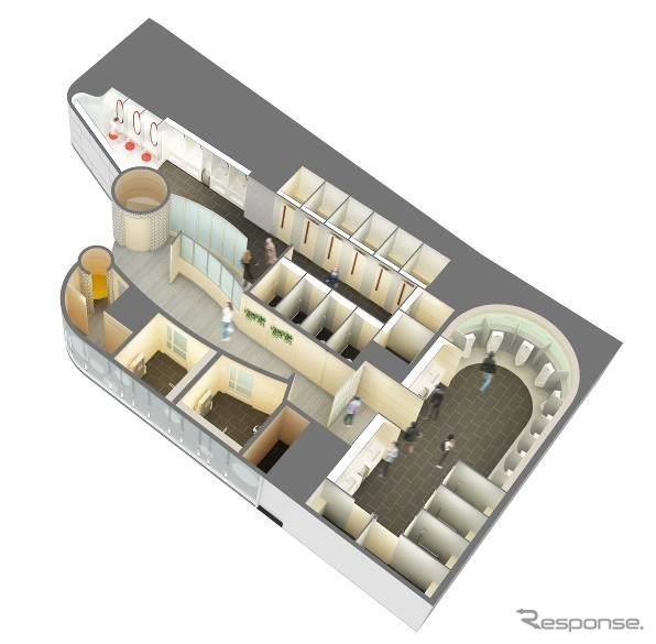 トイレ全体のイメージ。12月15日から使用できるようになる。