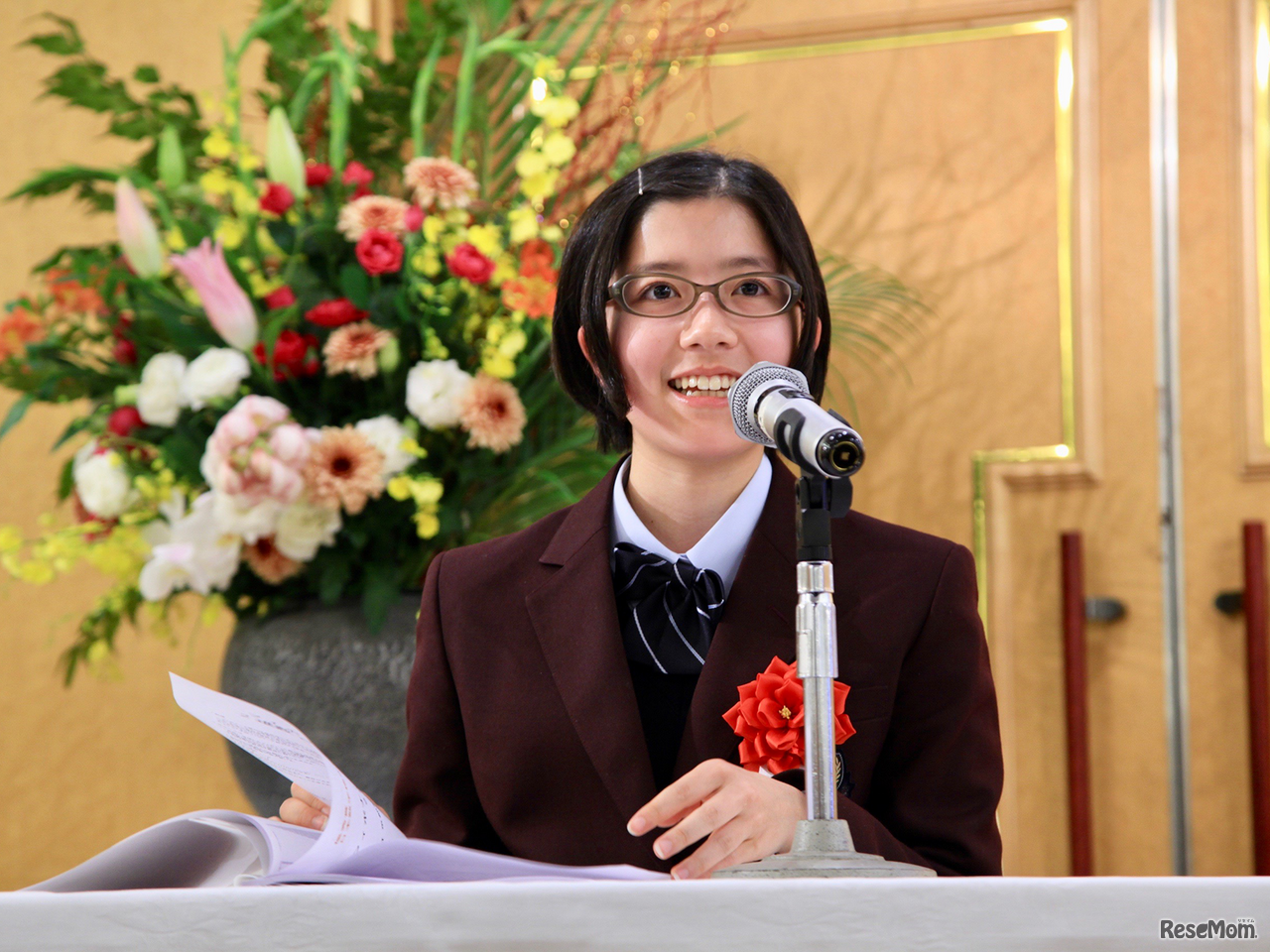 「日本数学検定協会賞」を受賞した吉田桃子さん