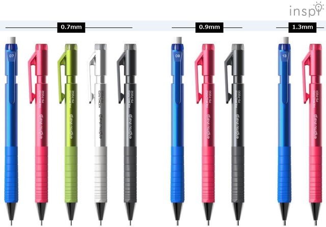 「鉛筆シャープTypeS」のラインアップ