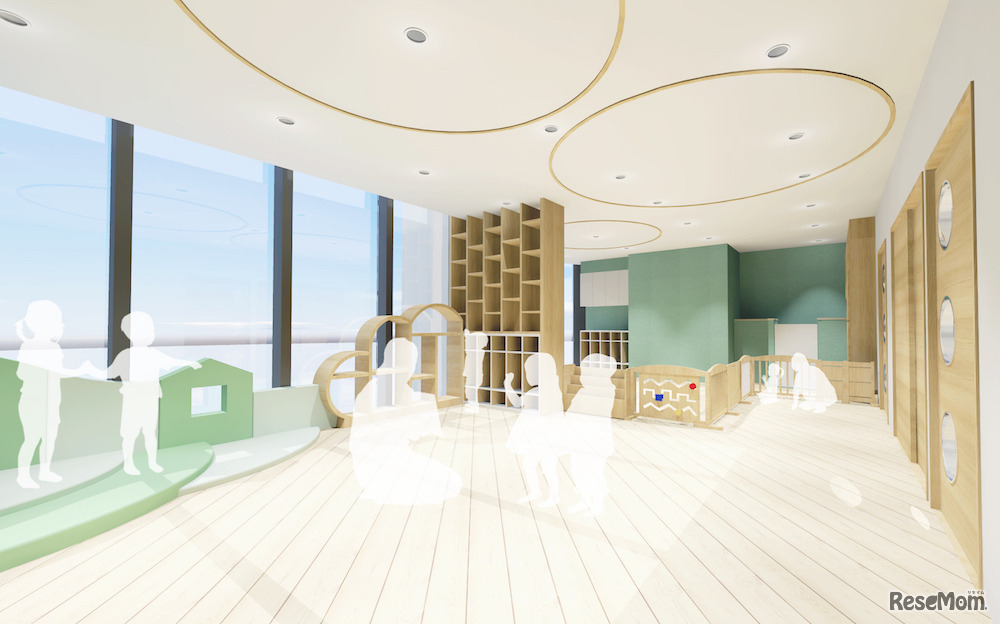 ヤフーが2018年7月に開設する保育所内装イメージ