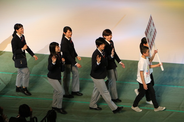 平昌五輪日本代表選手団の壮行会