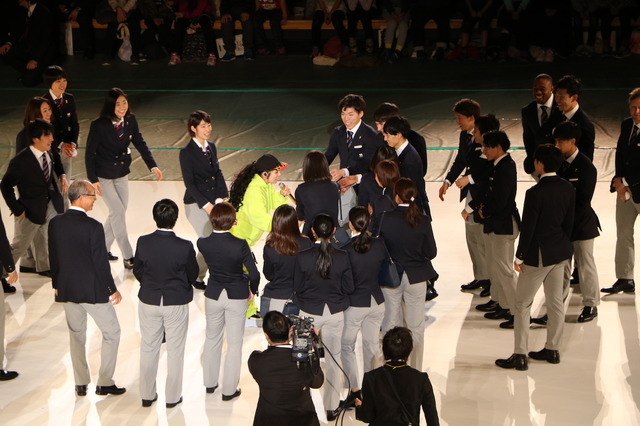 平昌五輪日本代表選手団の壮行会