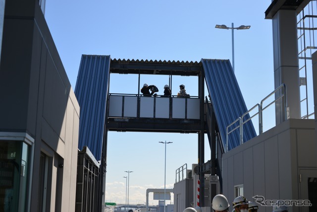 歩道橋（首都高 晴海線）