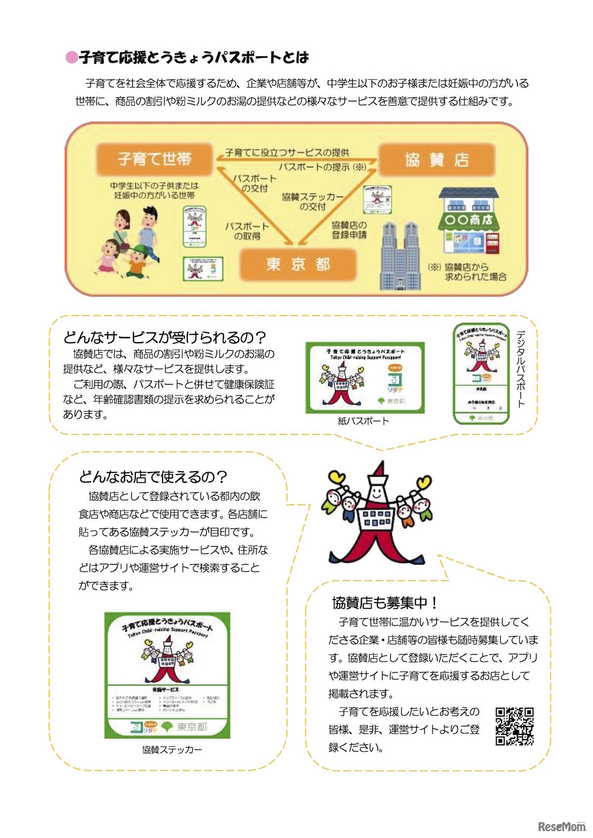 「子育て応援とうきょうパスポート」事業について