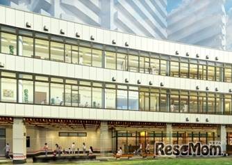 こども園が開園するA棟外観イメージ