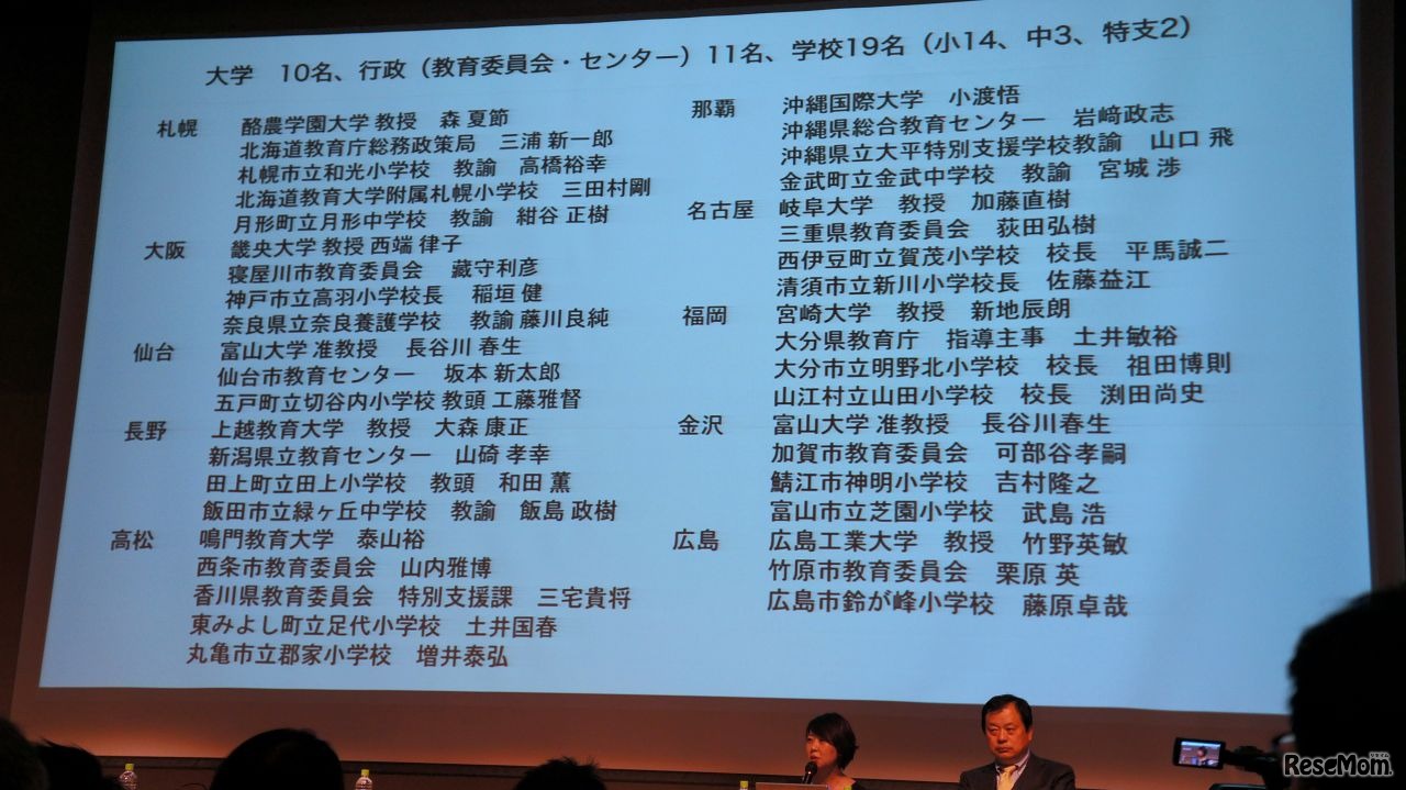 総務省成果発表会の内訳