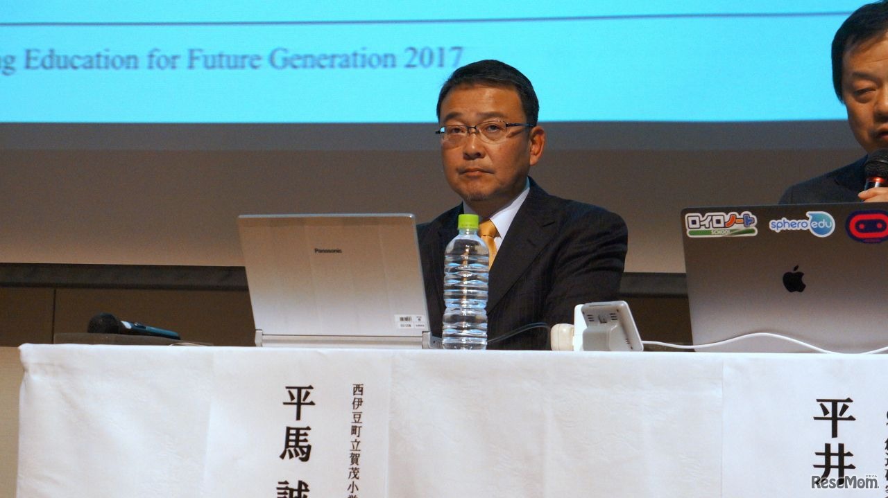 西伊豆町立賀茂小学校校長の平馬誠二氏