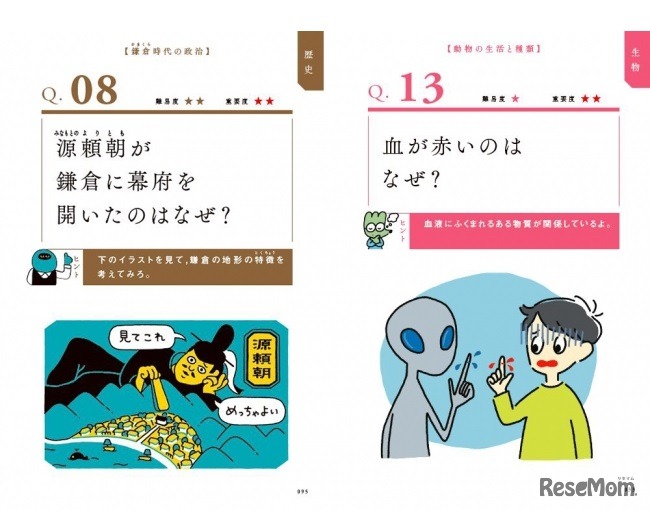 学研プラス「わけがわかる中学社会・理科」オモテ面は問題とヒント