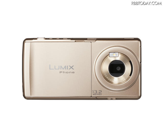 「LUMIX Phone P-02D」Gold