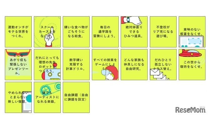 SOCIAL FIGHTER  SOCIAL FIGHTER AWARD（ソーシャルファイターアワード）　予め用意されている課題の一覧