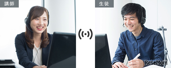 オンライン家庭教師の受講イメージ