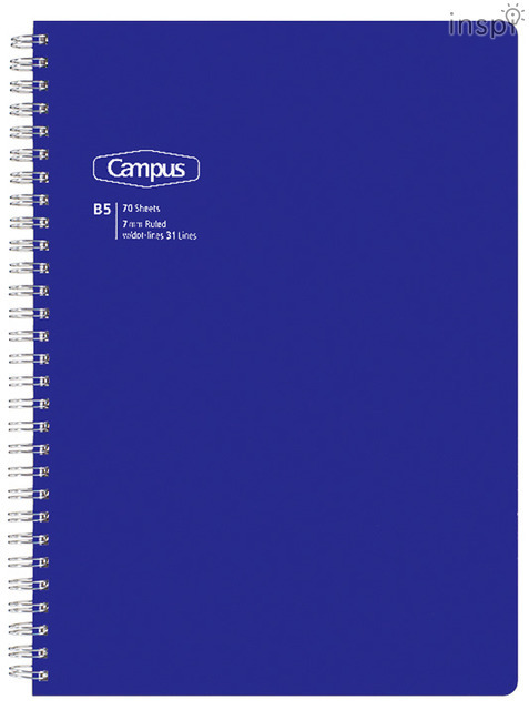 キャンパス ツインリングノート（B5・ネイビー）