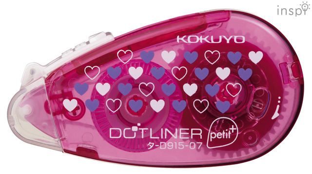 ドットライナープチプラスハート柄