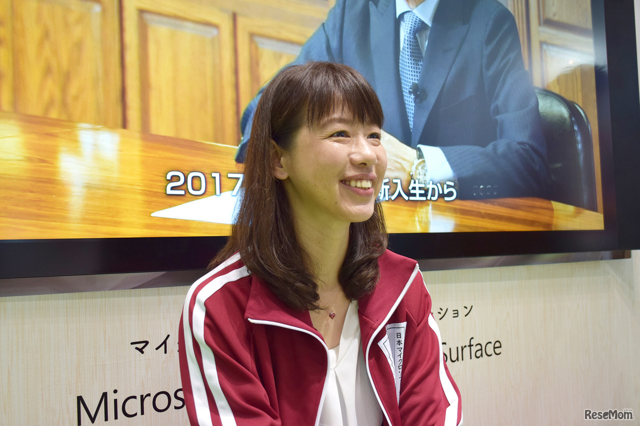 「子どもたちの学び方改革」と「教職員の働き方改革」について語る日本マイクロソフトの土屋奈緒子氏
