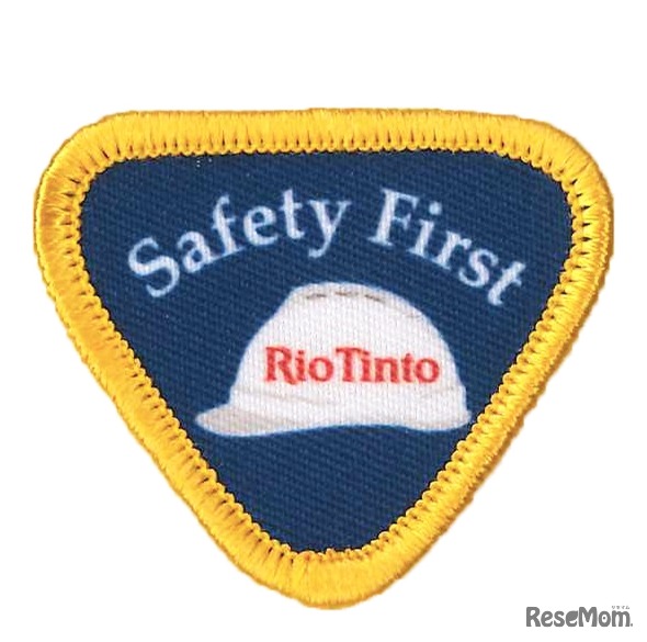 ボーイスカウト活動で当該セーフティプログラムに挑戦するともらえるチャレンジ章「セーフティバッジ」