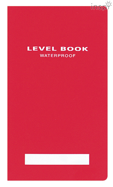 測量野帳 ブライトカラー（赤）