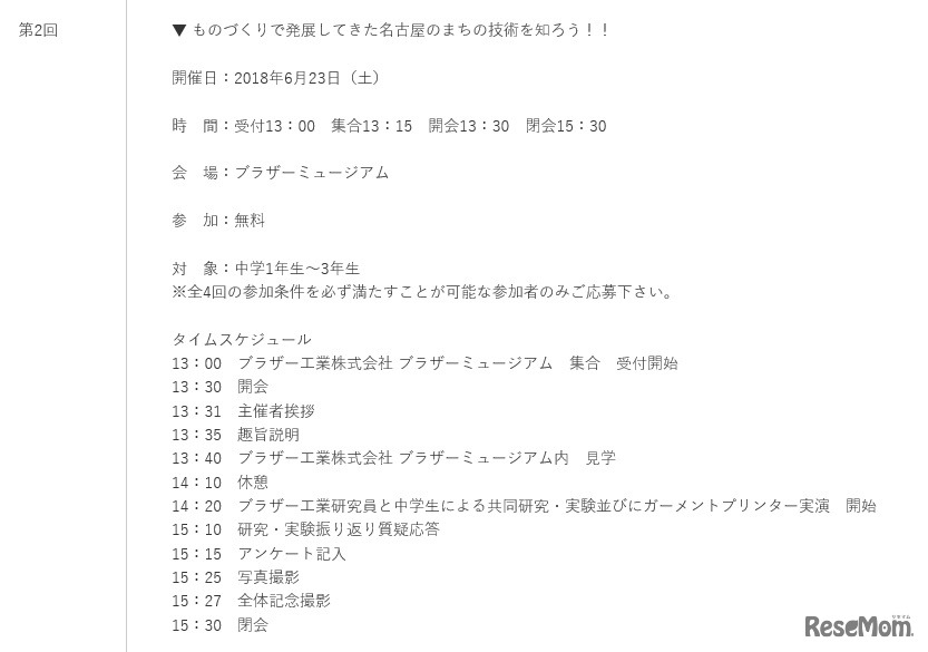 開催要項（第2回）