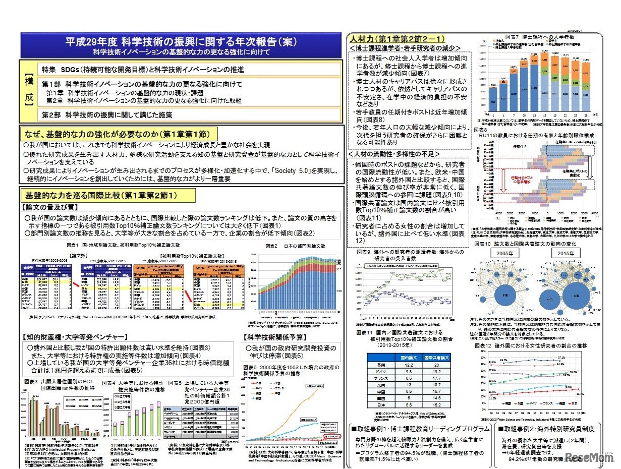 平成29年度科学技術の振興に関する年次報告