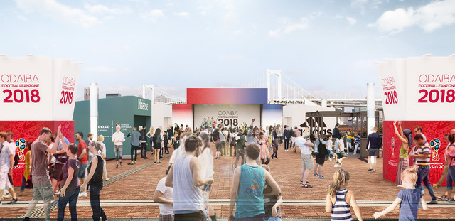 W杯を盛り上げるコミュニティパーク「ODAIBA FOOTBALLFANZONE」が期間限定オープン