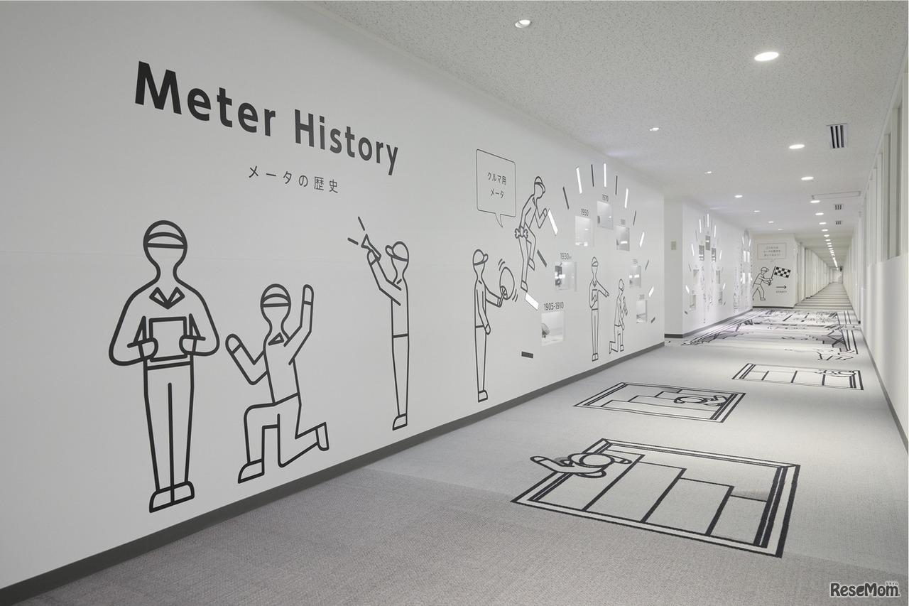 メーター工場見学通路