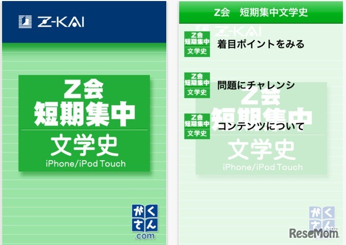 Z会短期集中文学史