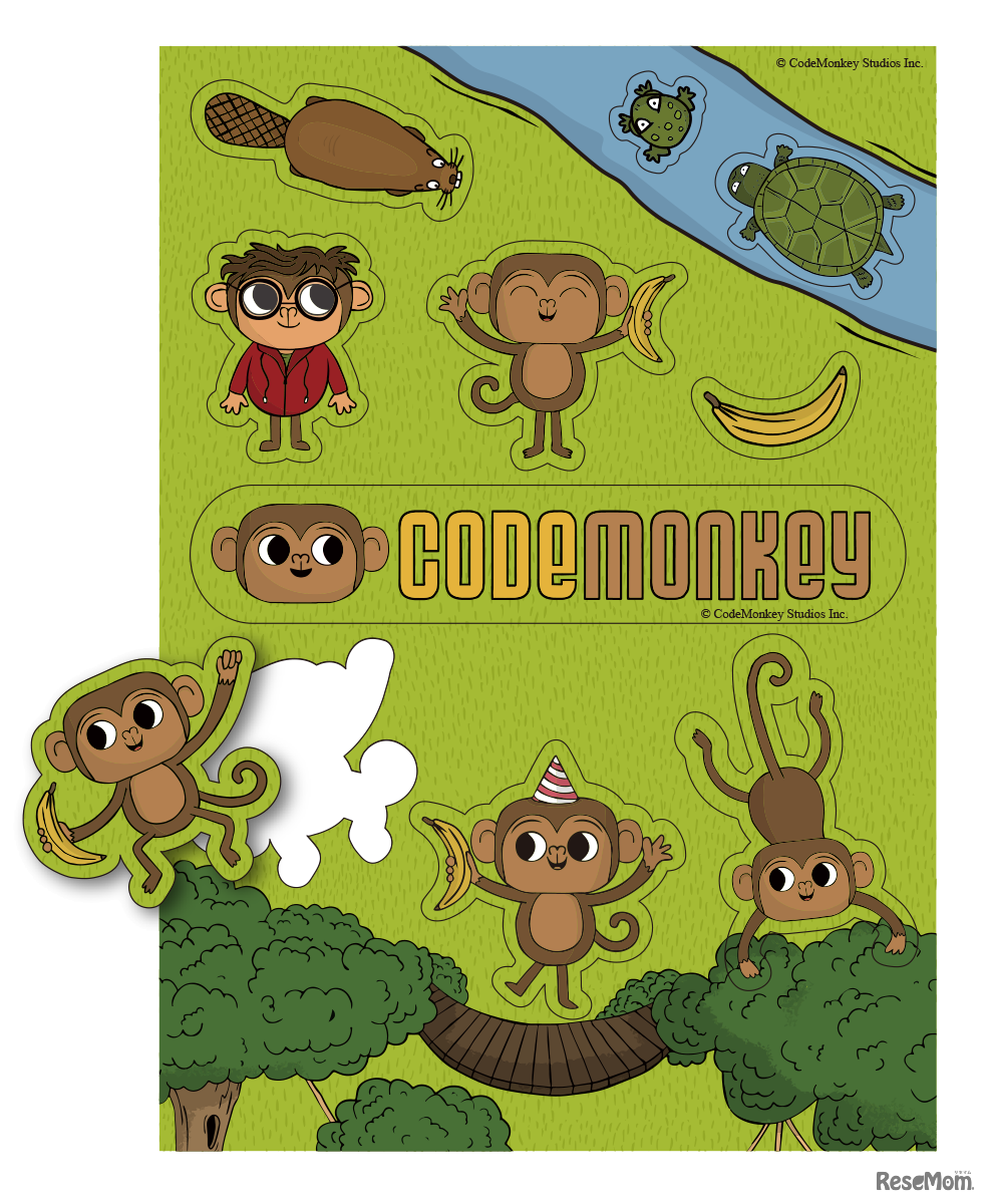 ソースネクストのオリジナルシール（パッケージ版に同梱）　(c) CodeMonkey Studios Inc.