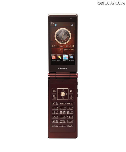 「docomo STYLE series F-04D」TITANIUM BROWN