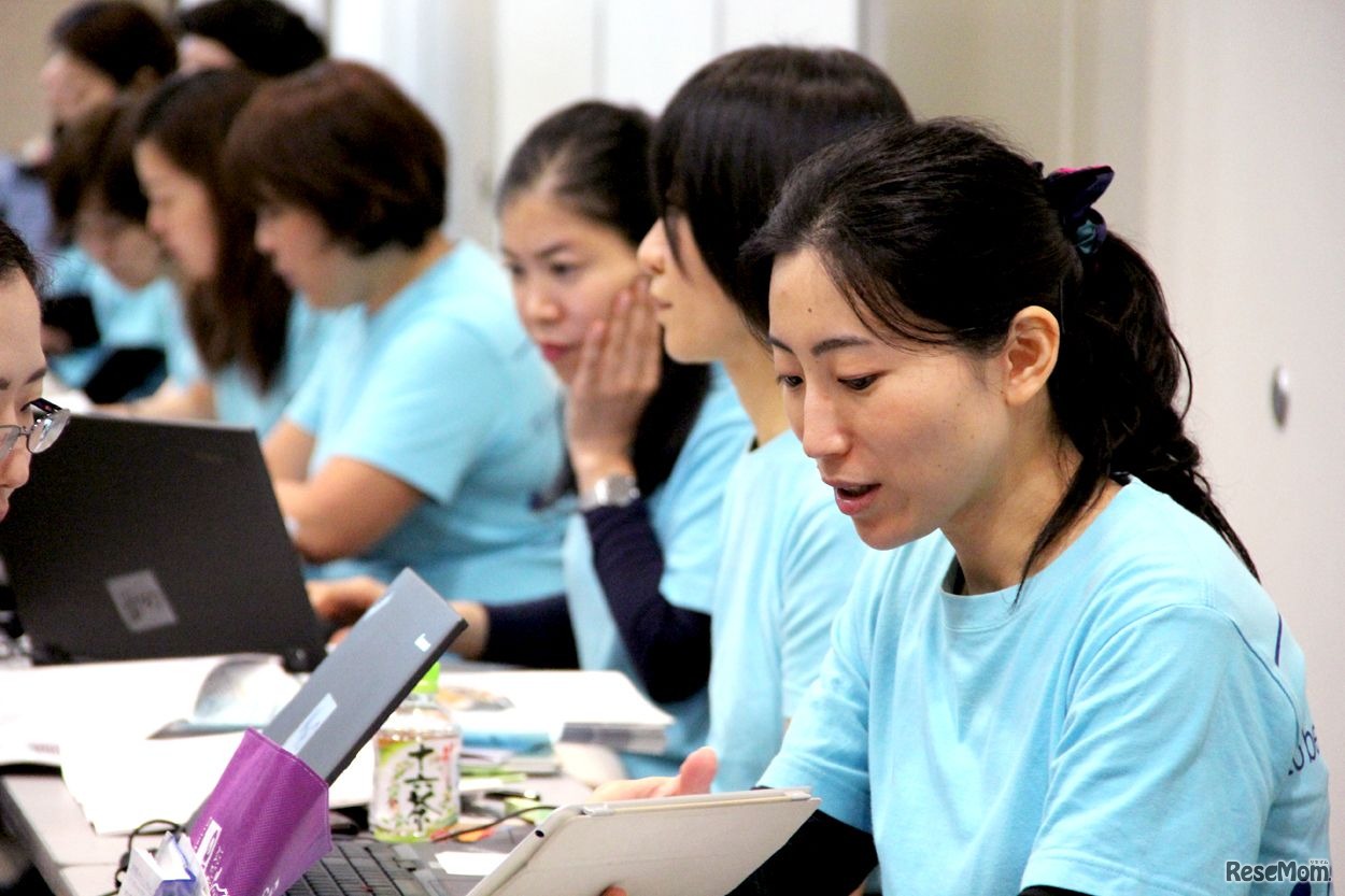 留学相談ブースのようす