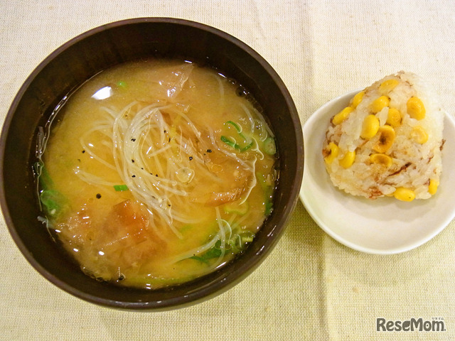 ◆4◆中華風春雨かちゅー湯＆かつおコーン焼きおにぎりセット