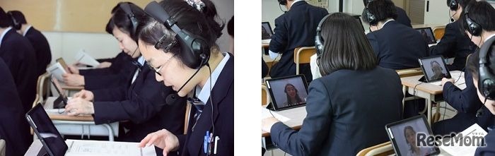 夕張高校での授業のようす