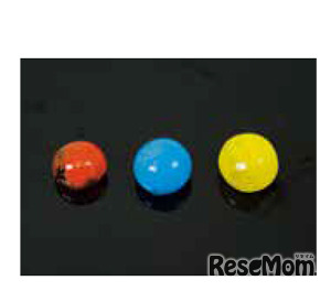 色を付けたスライムの写真