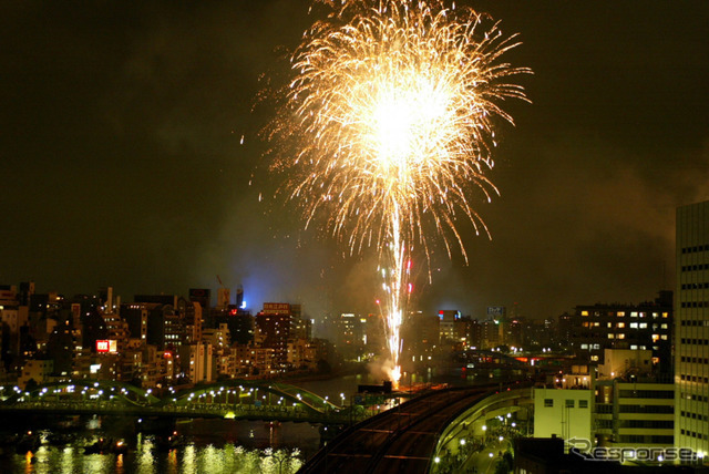 隅田川花火（資料画像）　(c) Getty Images