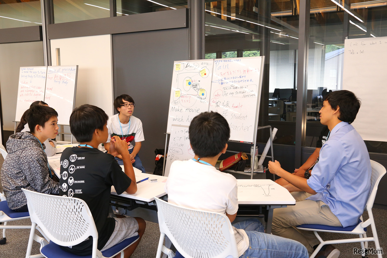 2018年8月20日から22日に開催れたサマースクールでグループワークに挑戦する参加者