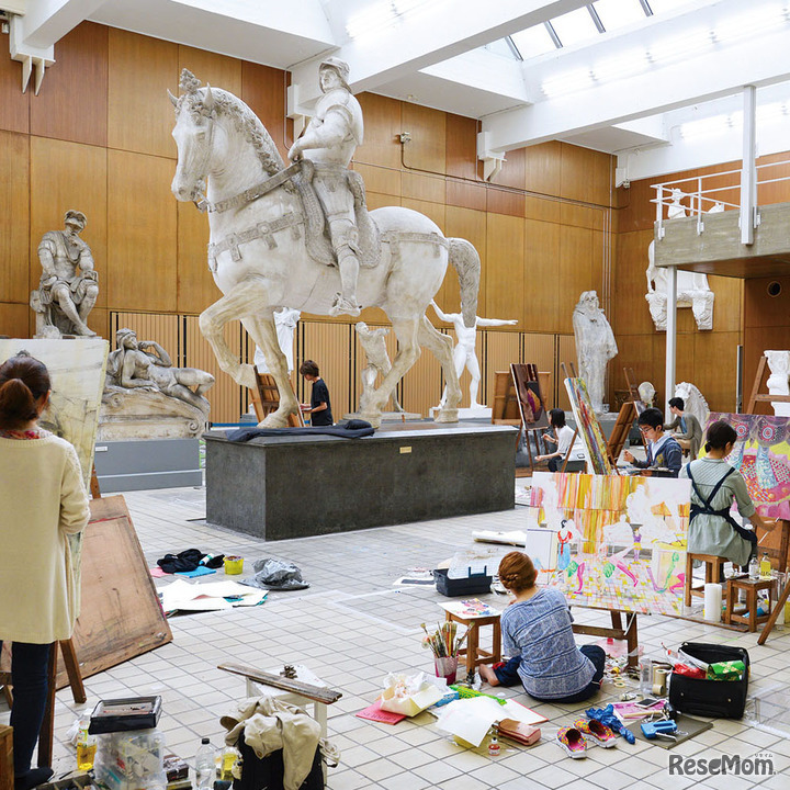 東京藝術大学 油画 学部1・2年選択カリキュラム授業のようす