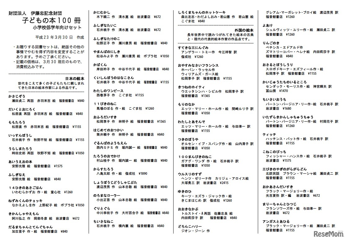 子どもの本100冊小学校低学年向けセット