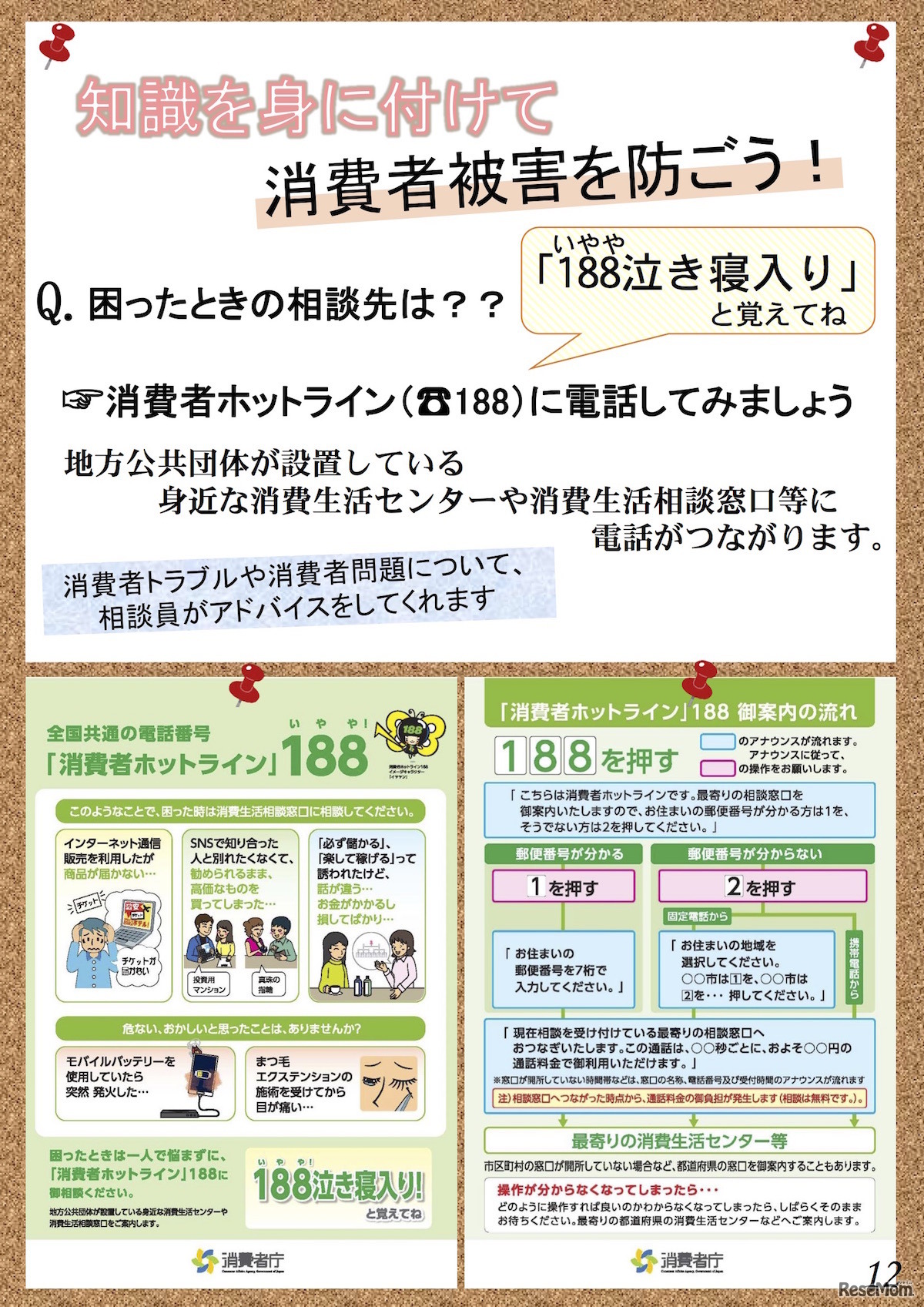 消費者被害に困ったときの相談先など