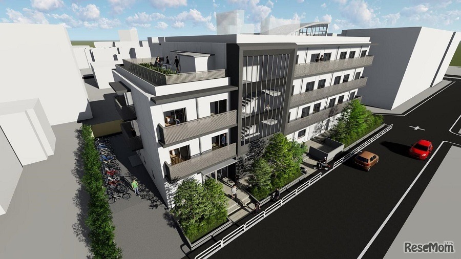 2019年4月に開設する「国際学生寮」（イメージ）