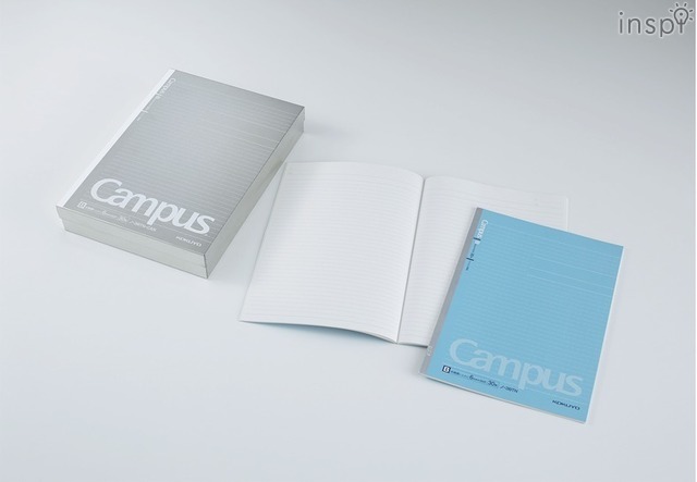 ドット入り罫線ノートの初代復刻品および現行品を各1冊、ドット入り罫線ノートの誕生秘話などを掲載した冊子1冊がセットに